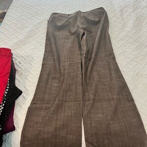 Brown boot leg pants